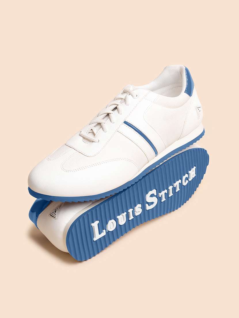 men white solid lace up sneaker - 21981507 -  Standard Image - 1