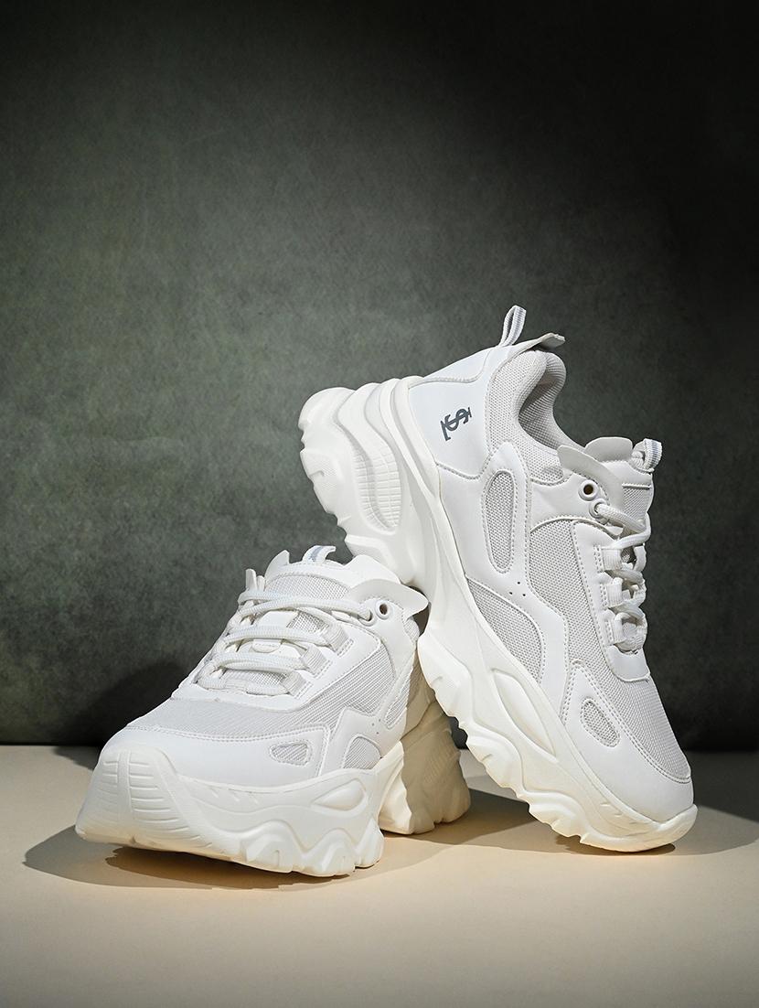 women white lace-up sneaker - 21981511 - Standard Image - 1