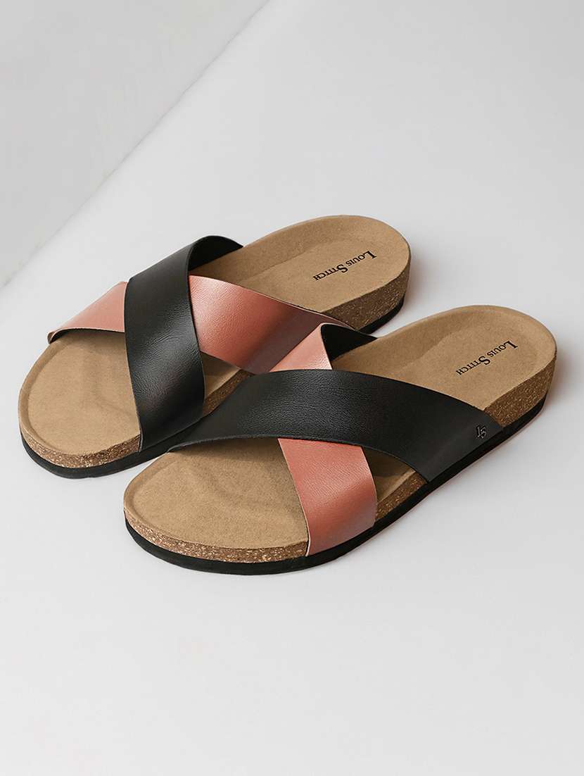 men tan slip on sandal - 21981515 -  Standard Image - 1