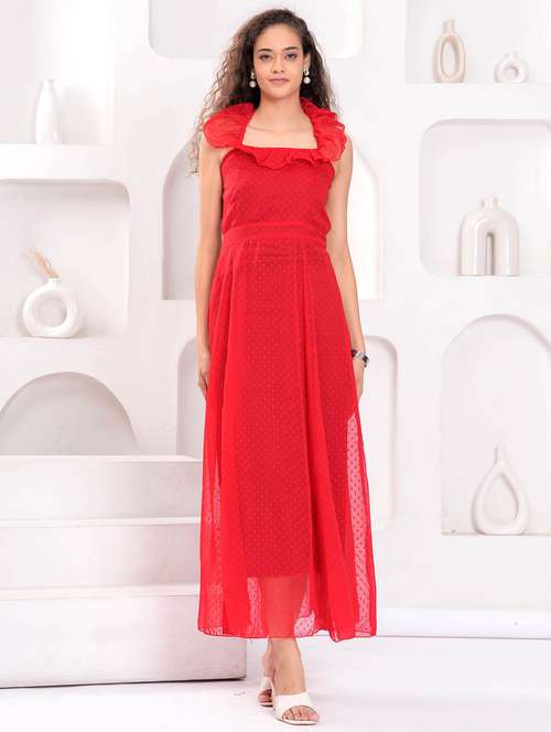 women self designed halter neck backless dress - 21981549 - Standard Image - 0