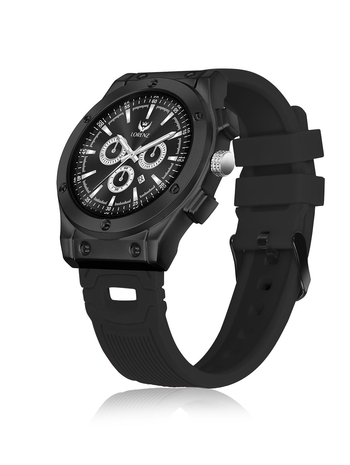 men's black dial sporty casual watch - 21981557 -  Standard Image - 1
