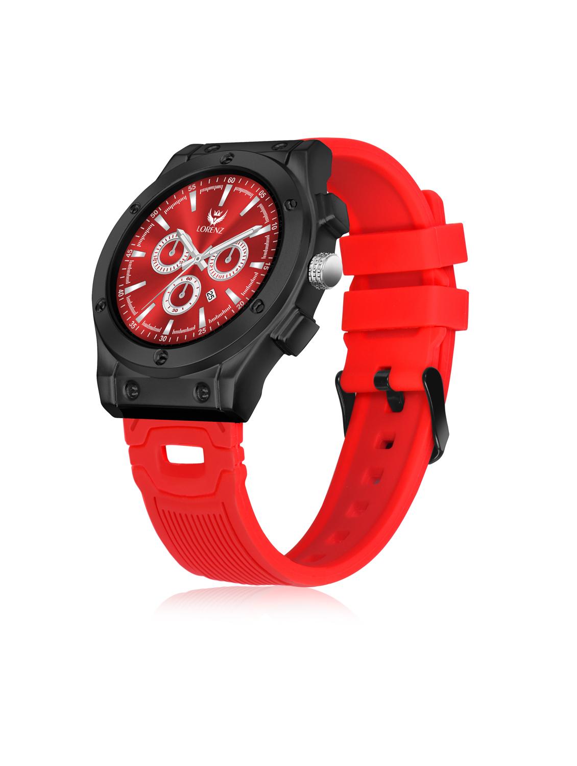 men sporty analog watch with silicone strap - 21981559 -  Standard Image - 1