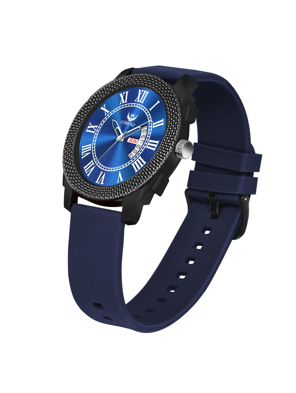 men sporty analog watch with silicone strap - 21981560 - Standard Image - 1