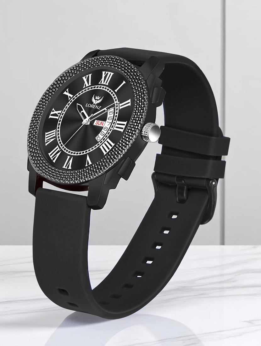 men sporty analog watch with silicone strap - 21981561 -  Zoom Image - 0