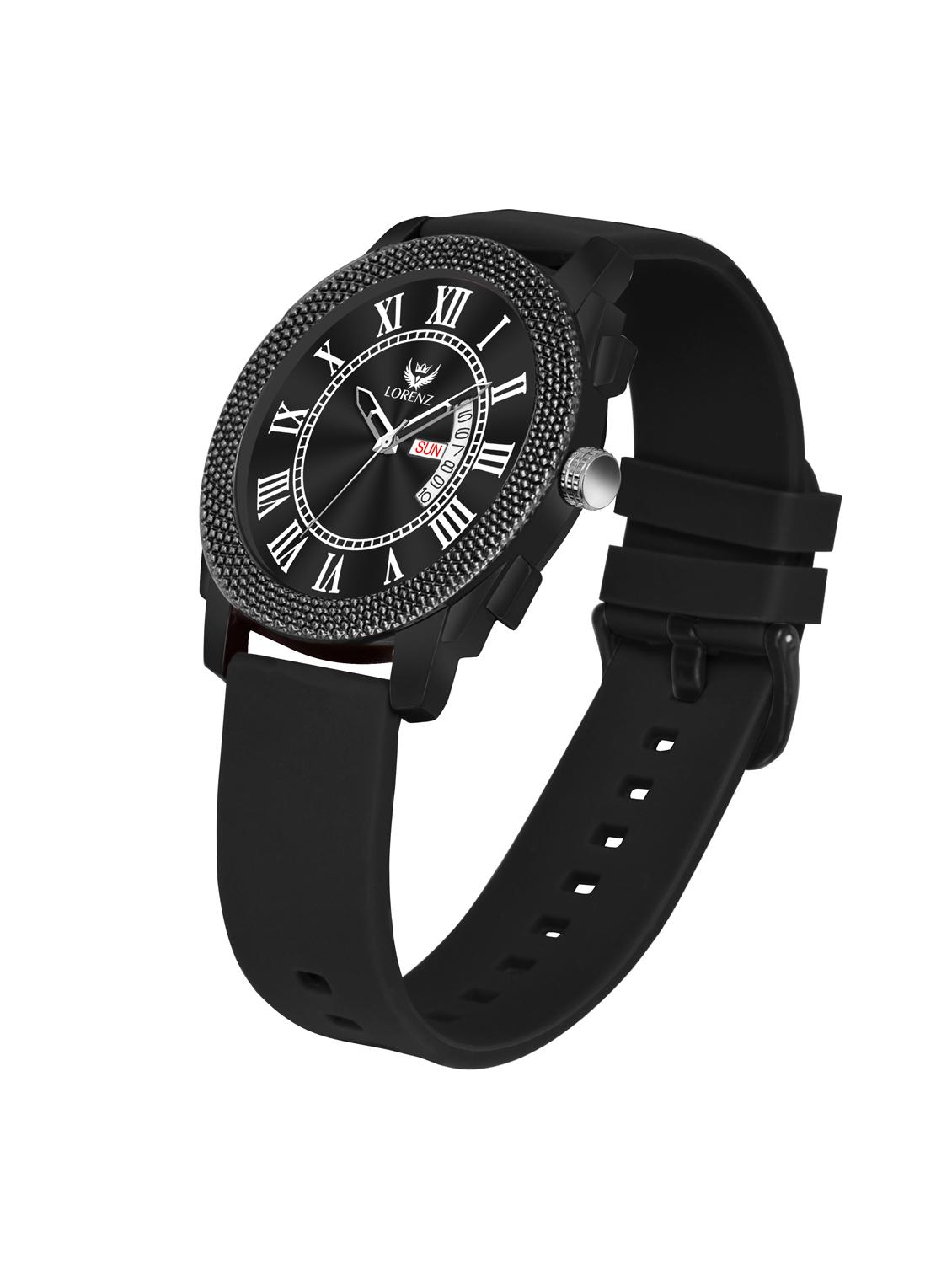 men sporty analog watch with silicone strap - 21981561 - Standard Image - 1