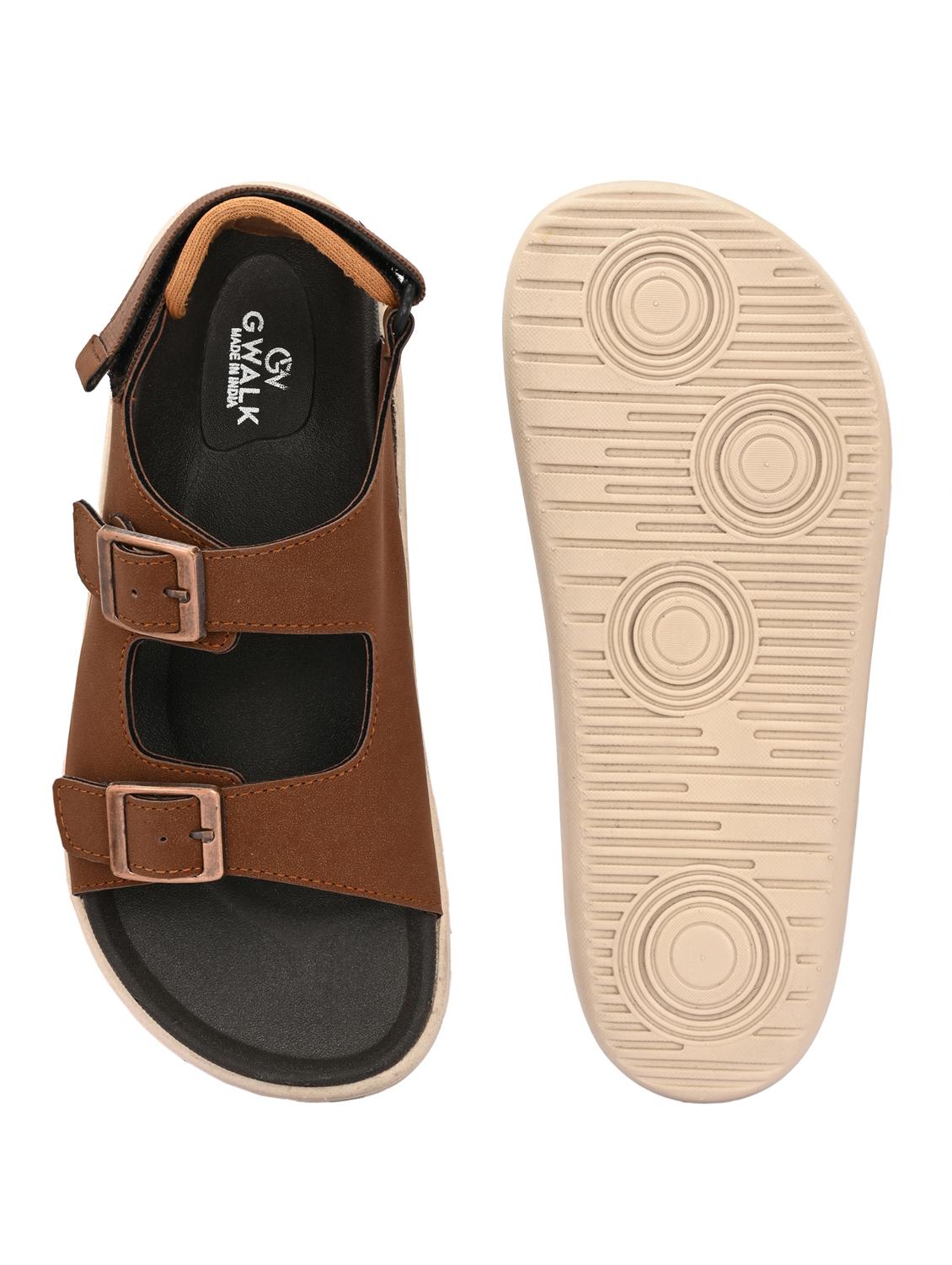 tan comfortable casual slip-on sandal for men - 21981673 - Standard Image - 4