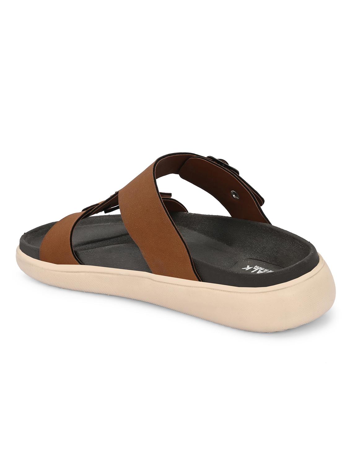 men solid slip on sandal - 21981682 - Standard Image - 4