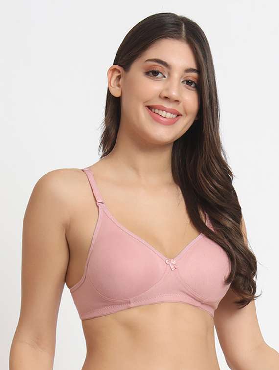 women pack of 3 solid lightly padded t-shirt bra - 21981726 -  Standard Image - 1