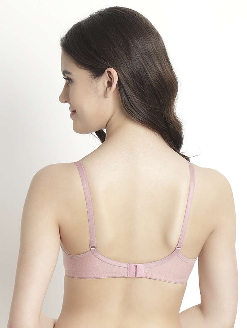women pack of 3 solid lightly padded t-shirt bra - 21981731 -  Standard Image - 4