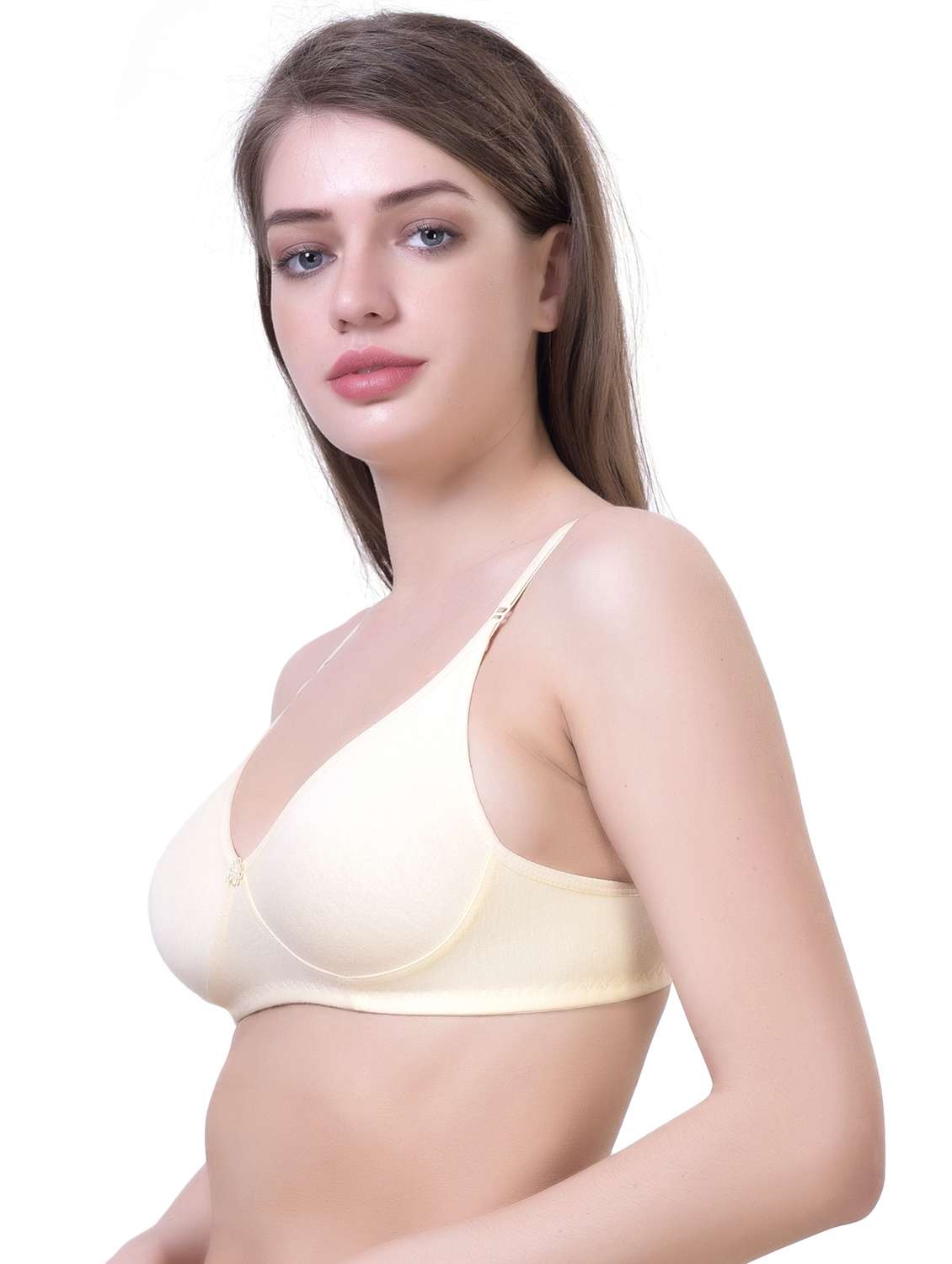 women pack of 3 solid lightly padded t-shirt bra - 21981732 -  Standard Image - 1