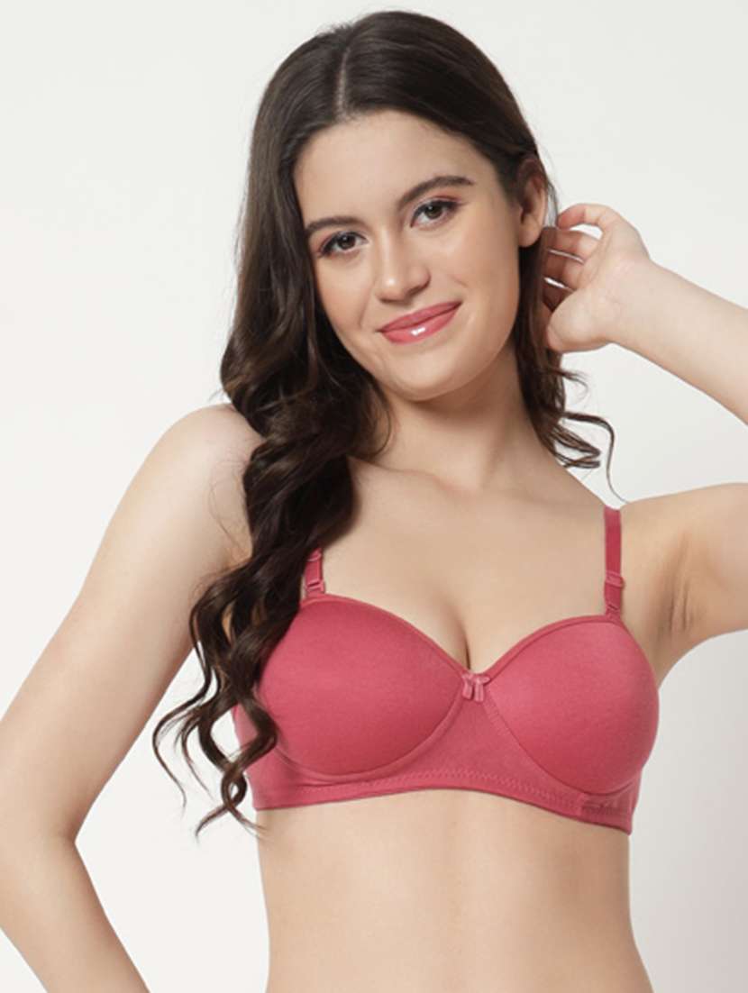women pack of 3 solid lightly padded t-shirt bra - 21981736 -  Standard Image - 1