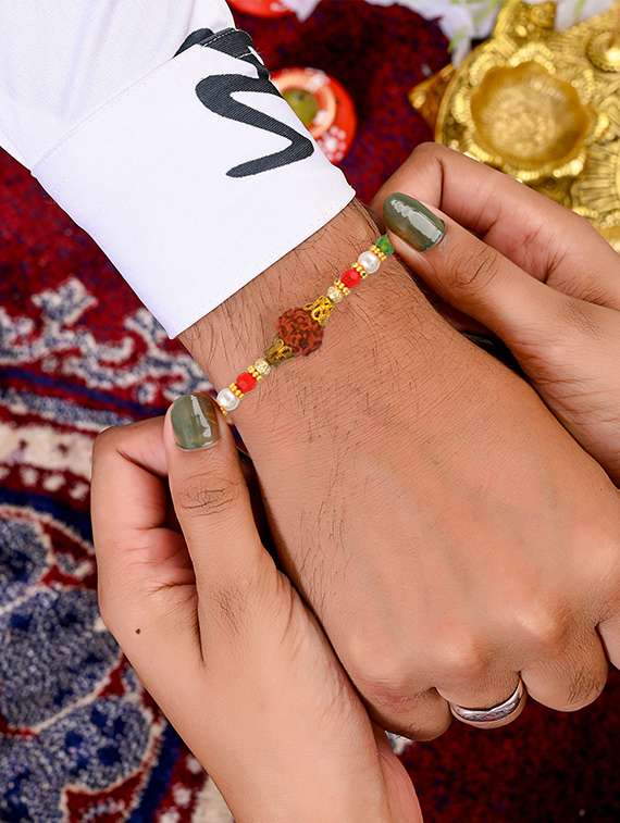 pack of 3 gold plated rakhi - 21981742 -  Standard Image - 1