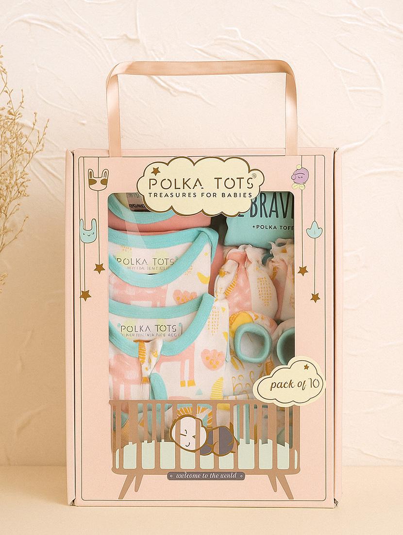 polka tots cotton pack of 10 jumbo hamper set jungle print - 21981757 - Standard Image - 11