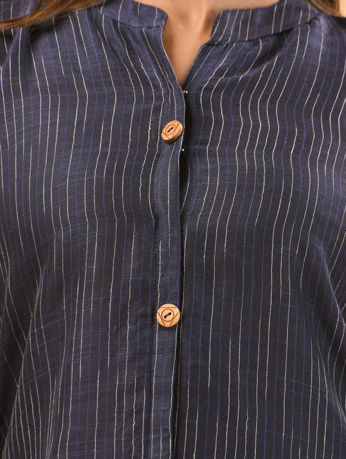 women self design three quarter sleeve a-line kurta - 21981845 -  Standard Image - 6