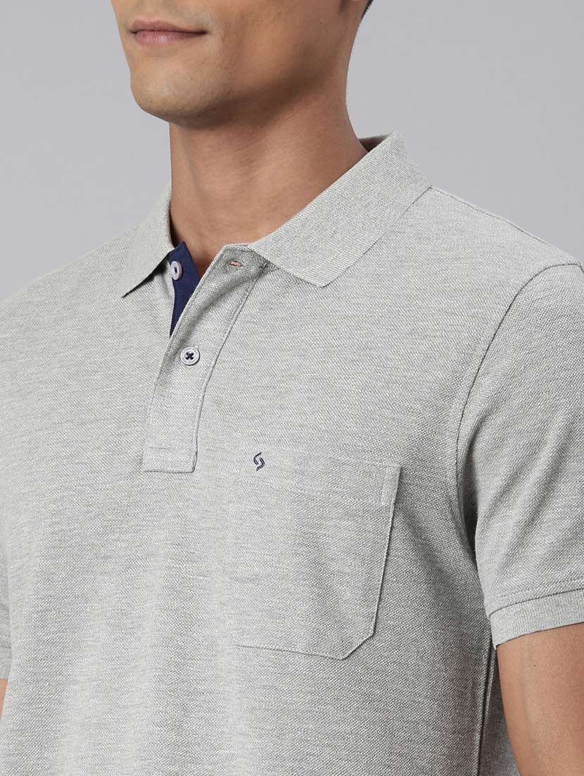 men solid short sleeve regular fit polo t-shirt - 21981862 -  Standard Image - 4