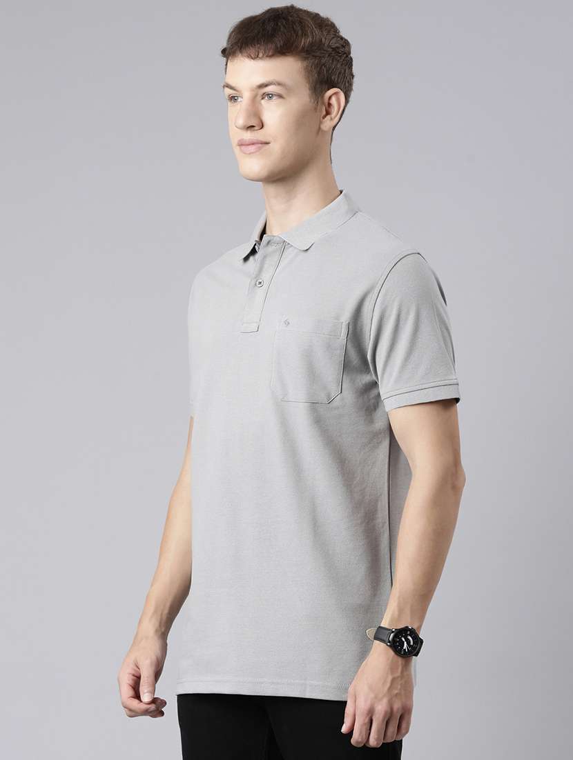 men solid short sleeve regular fit polo t-shirt - 21981872 -  Standard Image - 1