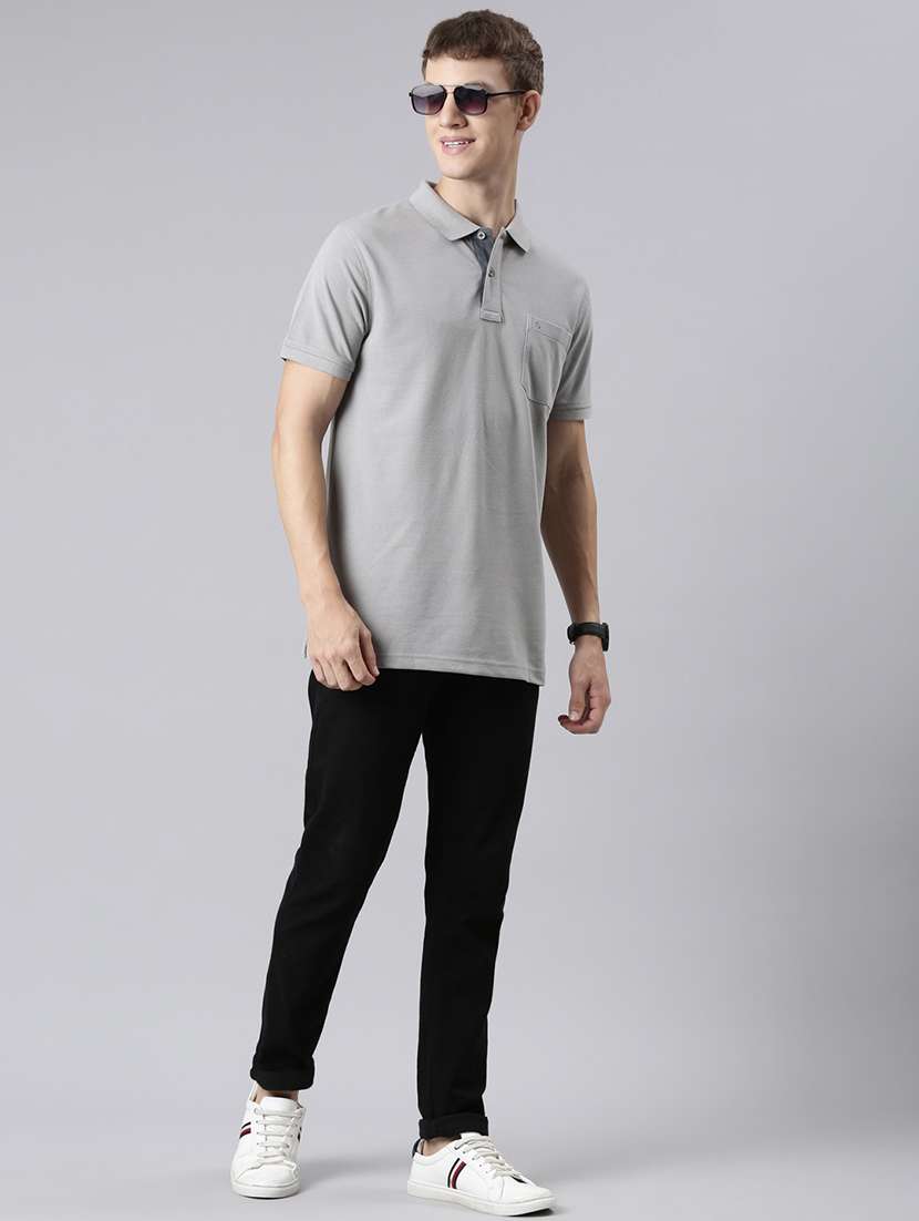 men solid short sleeve regular fit polo t-shirt - 21981872 -  Standard Image - 4