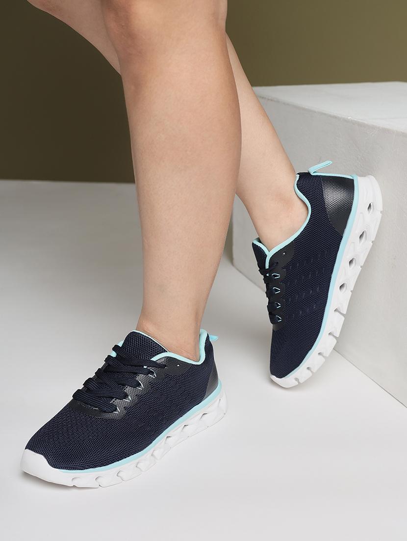 women navy blue lace-up sports shoe - 21981877 - Zoom Image - 0