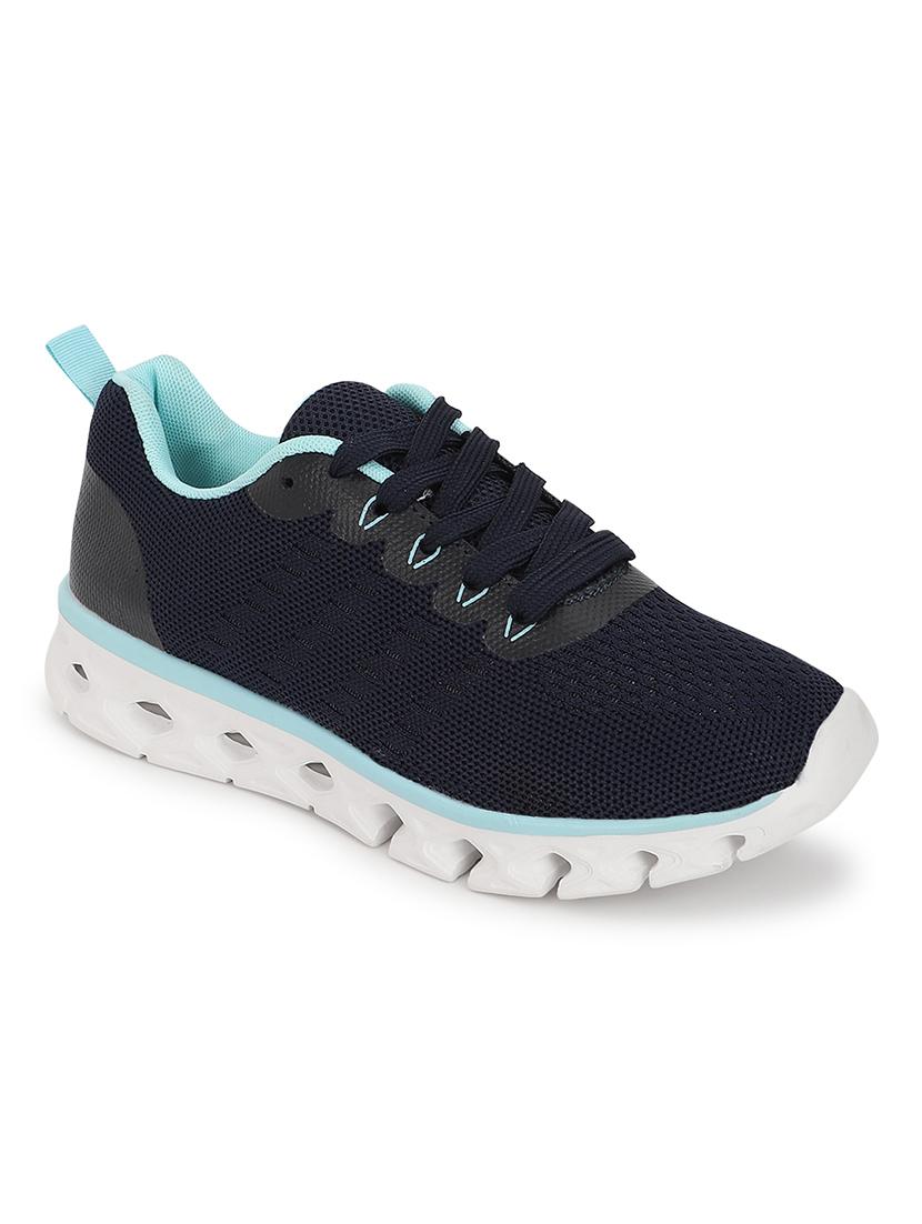 women navy blue lace-up sports shoe - 21981877 -  Standard Image - 1