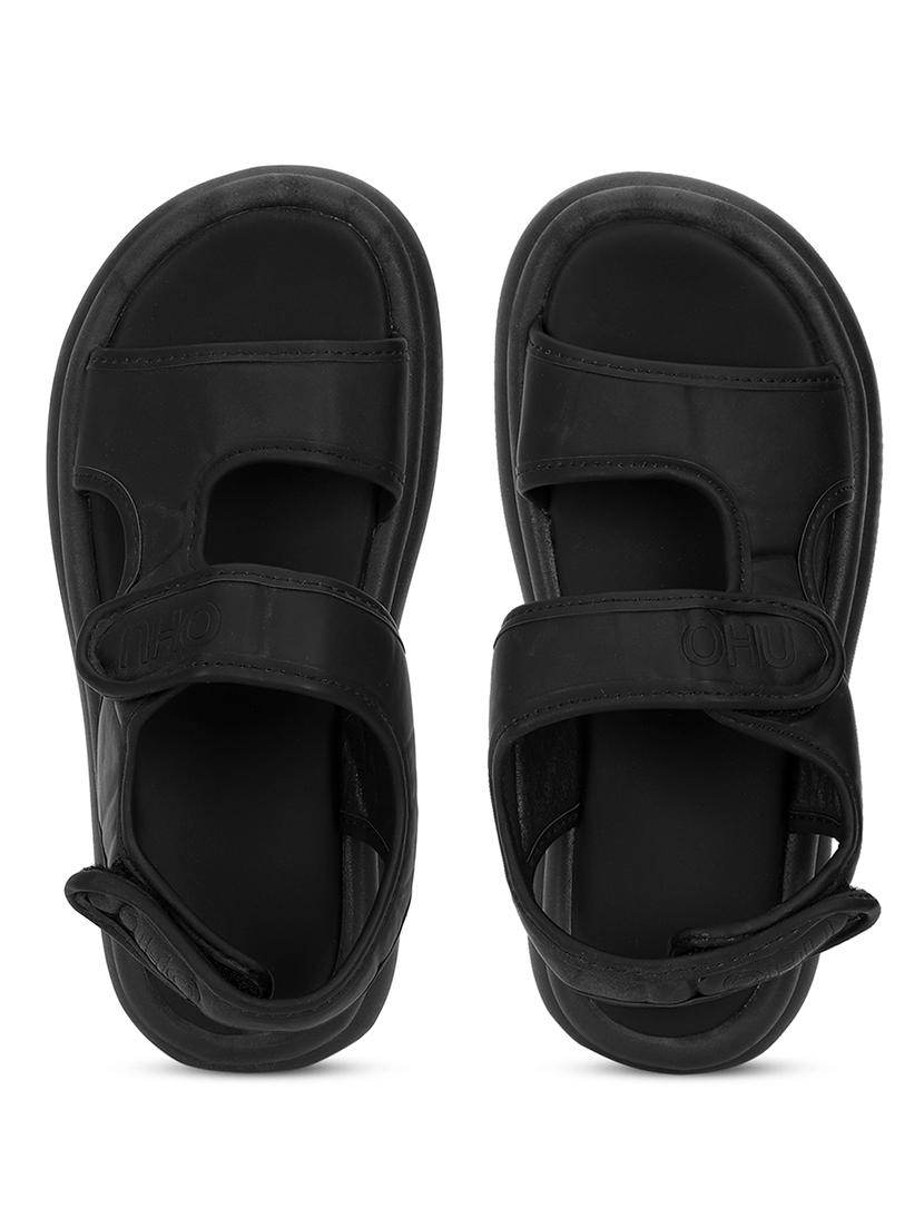 women black back strap platform sandal - 21981902 - Standard Image - 4