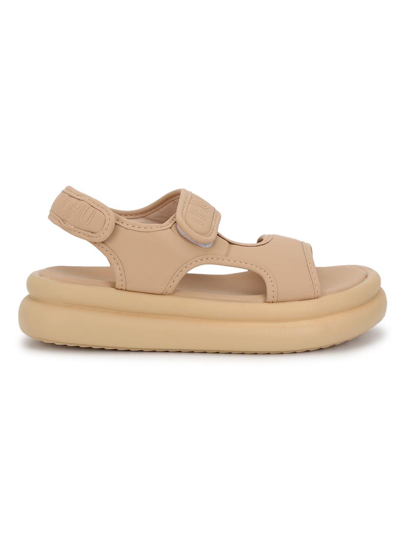 women beige back strap platform sandal - 21981903 -  Standard Image - 1