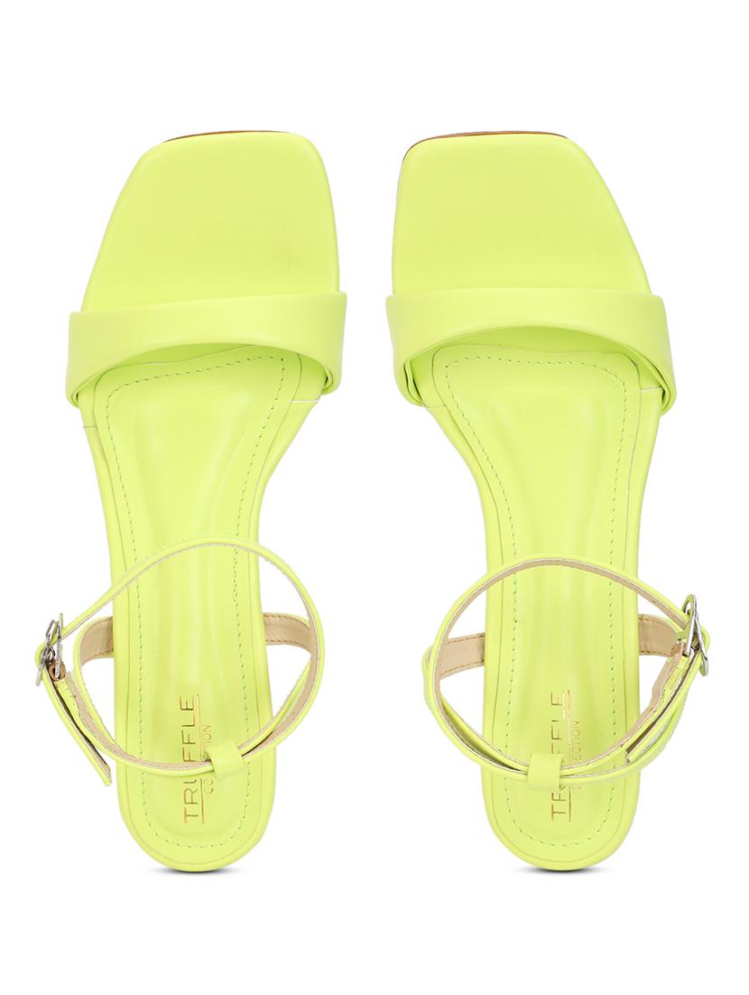 women lime ankle strap sandal - 21981909 - Standard Image - 4