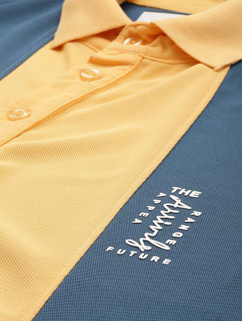 men color block short sleeve regular fit polo t-shirt - 21981914 - Standard Image - 4