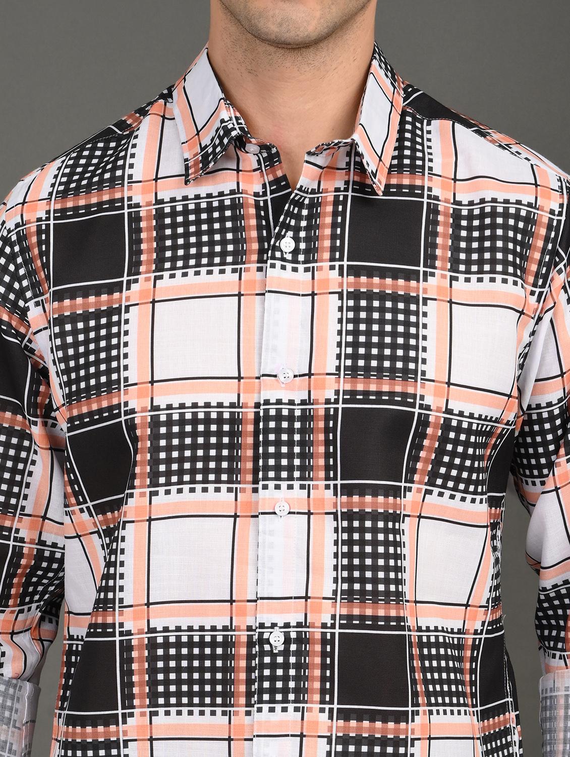 men checkered long sleeve regular fit casual shirt - 21982199 - Standard Image - 4