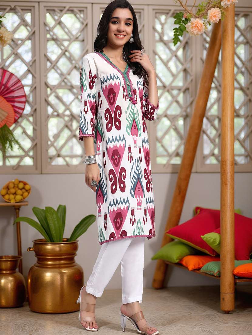 multi colored cotton suit set - 21982266 - Standard Image - 1