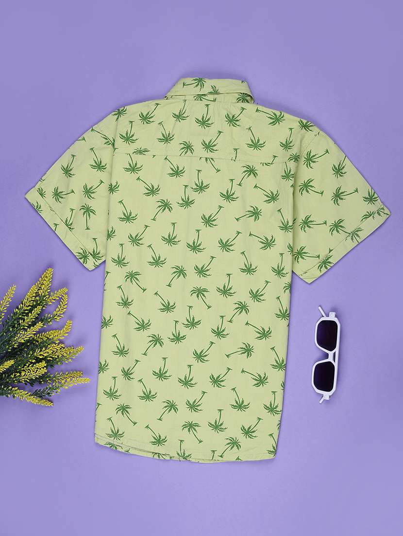 boys printed short sleeve collaerd shirt - 21982302 -  Standard Image - 1