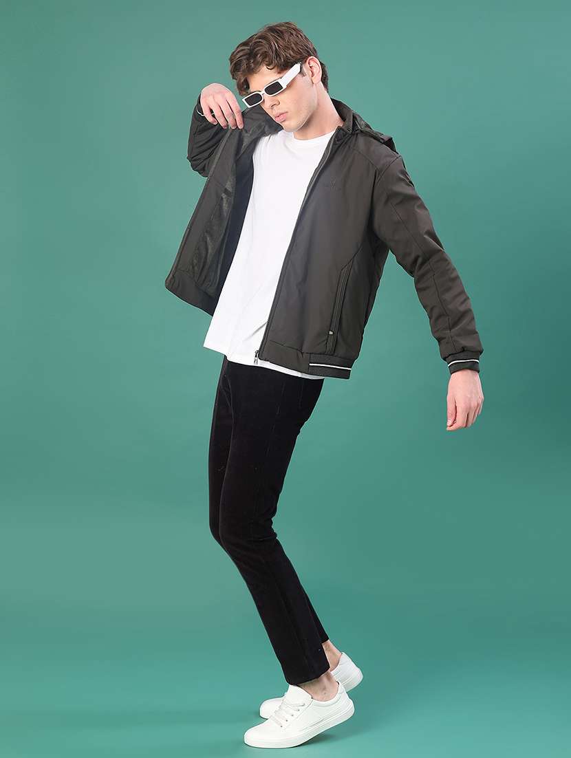 men solid long sleeve regualr fit casual jacket - 21982317 -  Standard Image - 4