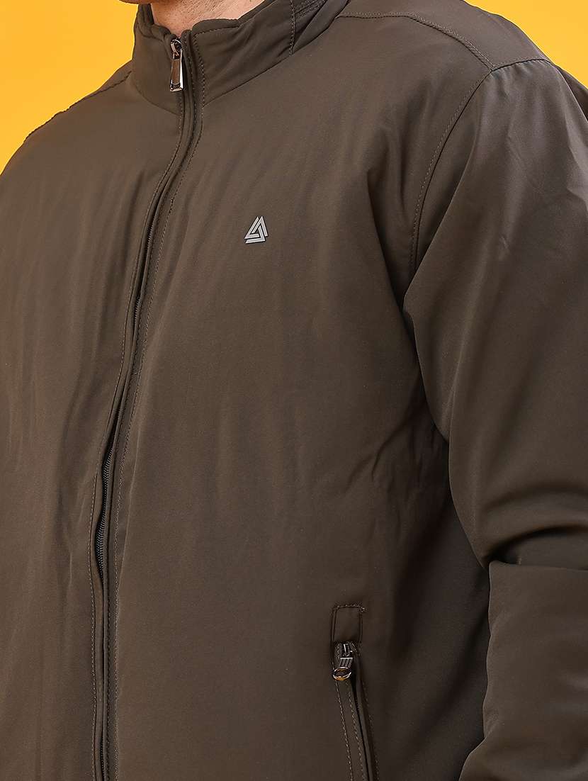 men solid long sleeve bomber jacket - 21982320 -  Standard Image - 4