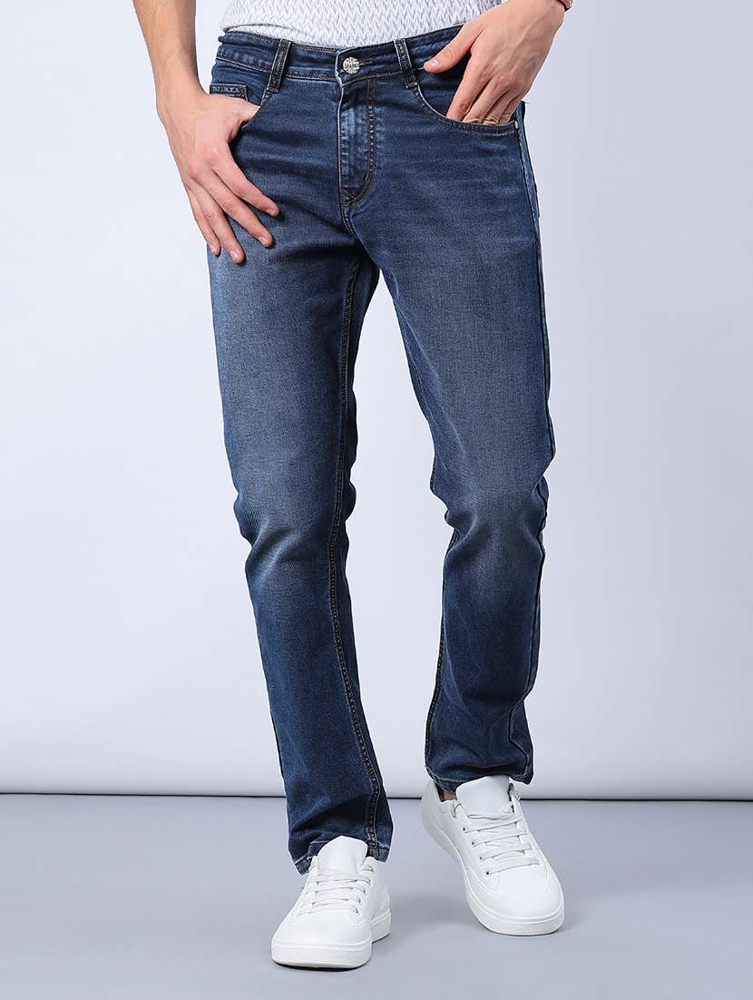 men washed mid rise full length jeans - 21982412 -  Standard Image - 1