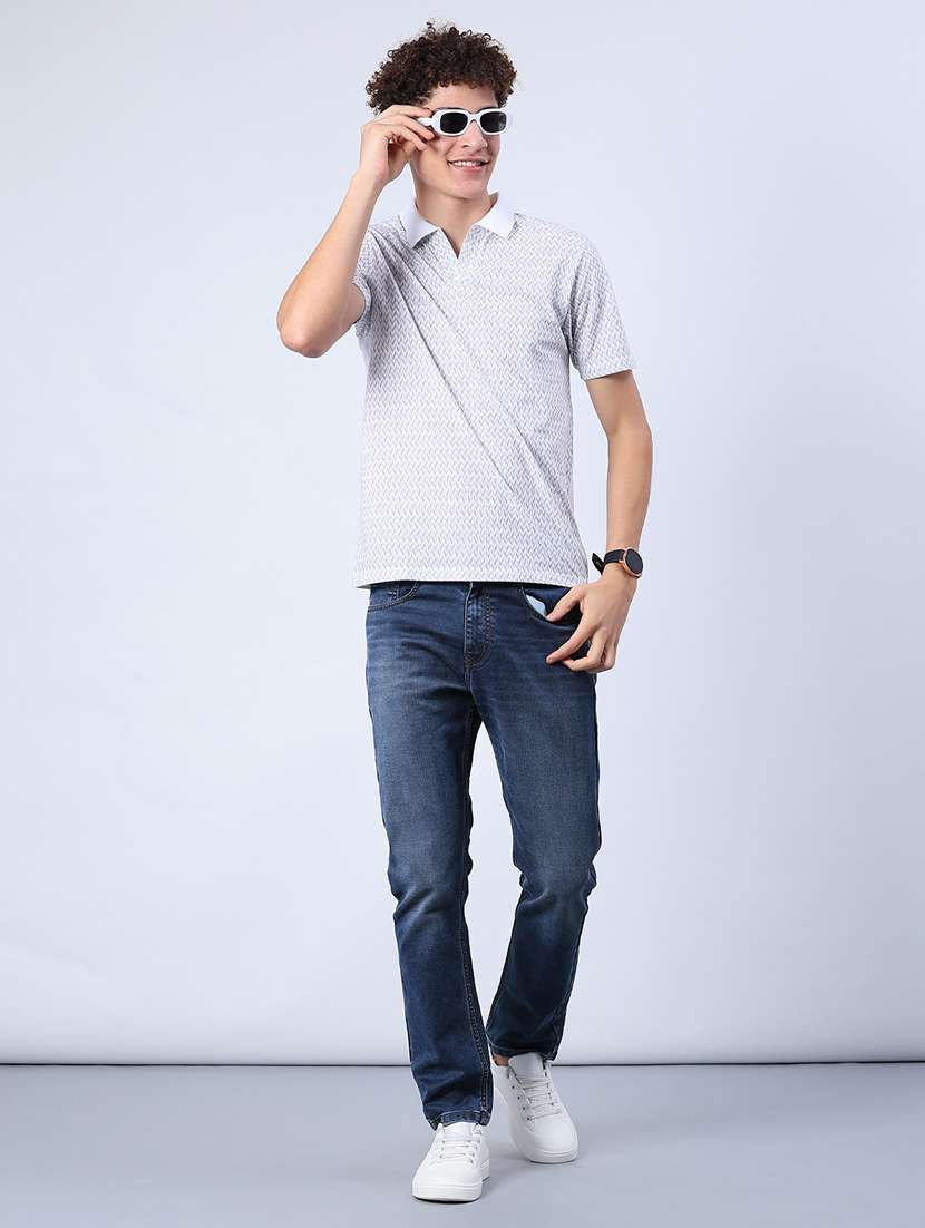 men washed mid rise full length jeans - 21982412 -  Standard Image - 4