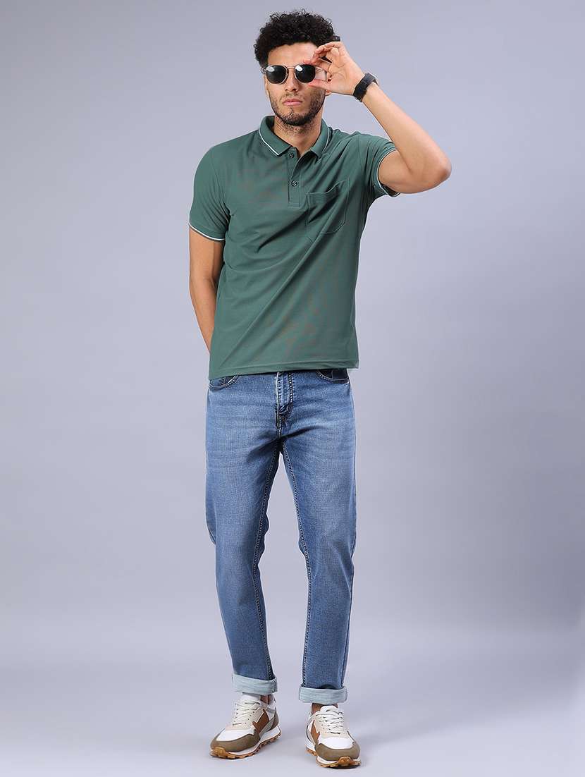 men washed mid rise full length jeans - 21982417 -  Standard Image - 4