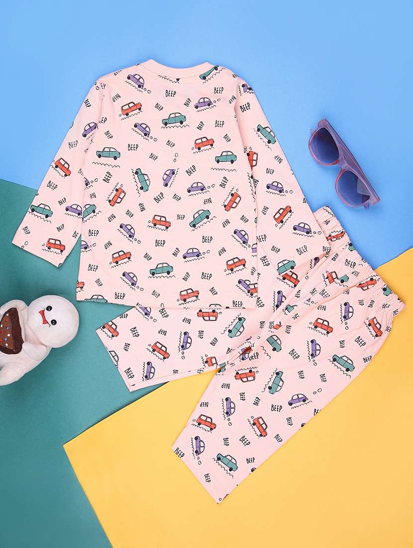 kids printed t-shirt and pajama co-ord set - 21982439 -  Standard Image - 1