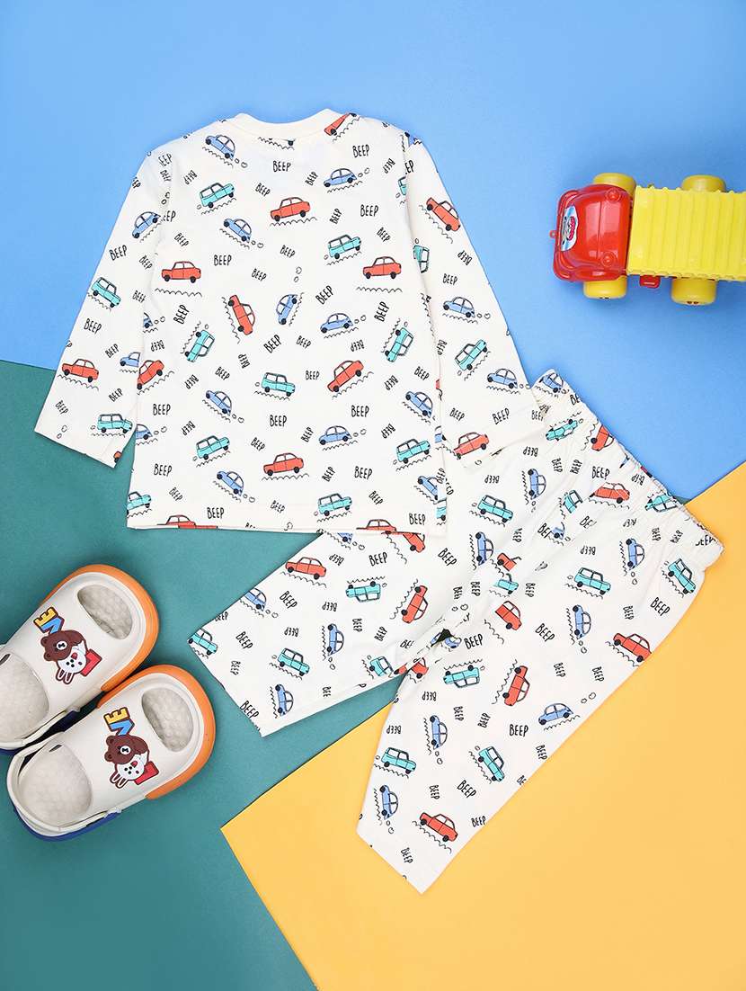 kids printed t-shirt and pajama co-ord set - 21982440 -  Standard Image - 1