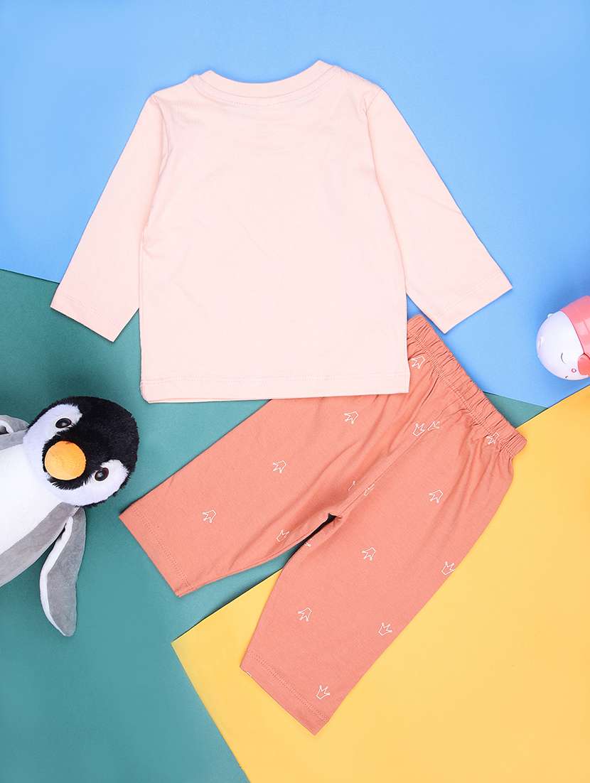 kids printed t-shirt and pajama co-ord set - 21982442 -  Standard Image - 1