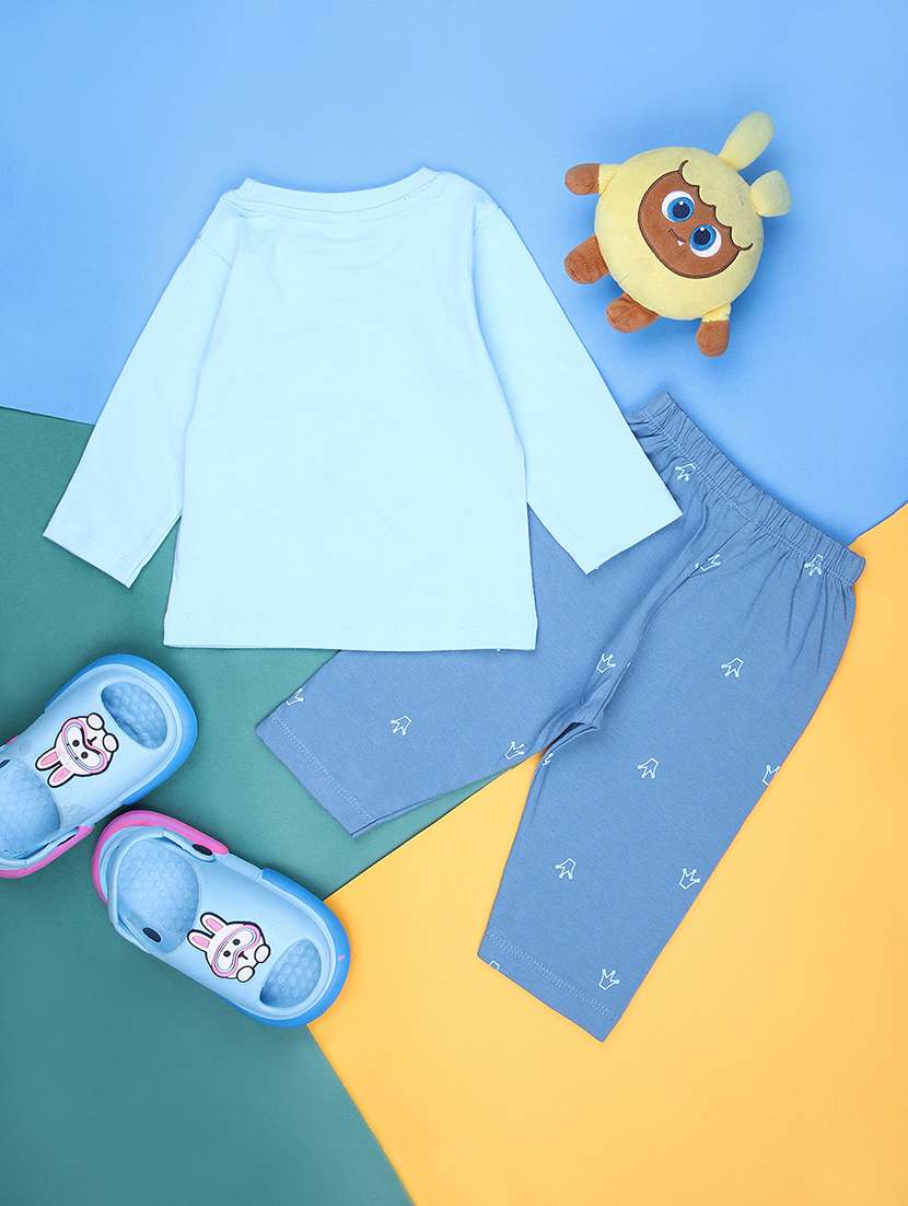 kids printed t-shirt and pajama co-ord set - 21982444 -  Standard Image - 1