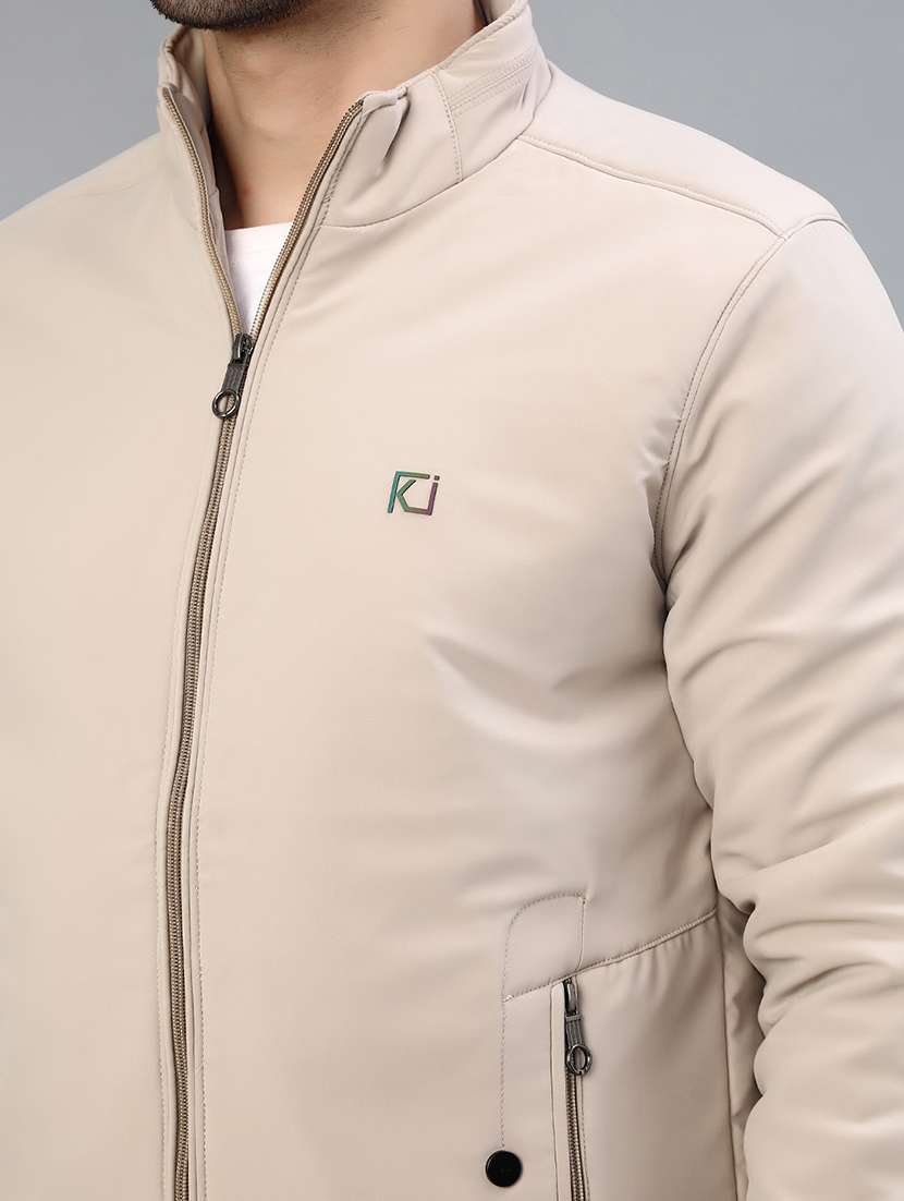 men solid long sleeve regualr fit casual jacket - 21982454 -  Standard Image - 4