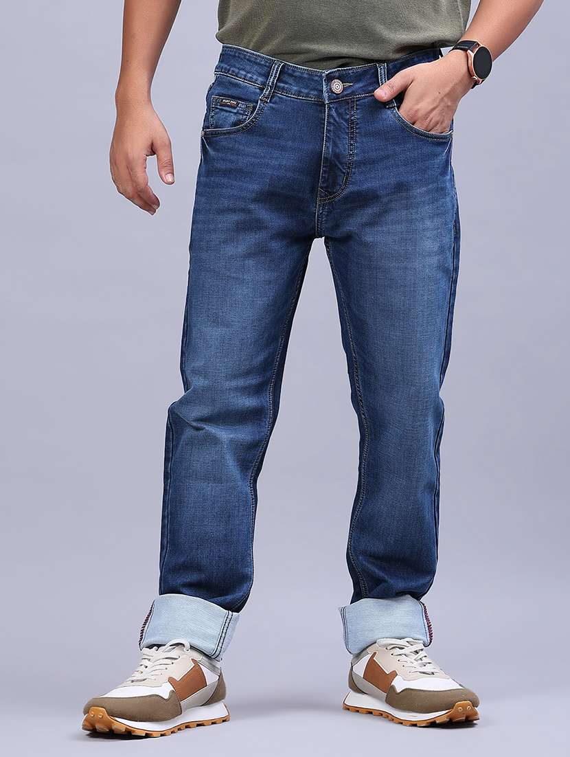 men washed mid rise full length jeans - 21982458 -  Standard Image - 1