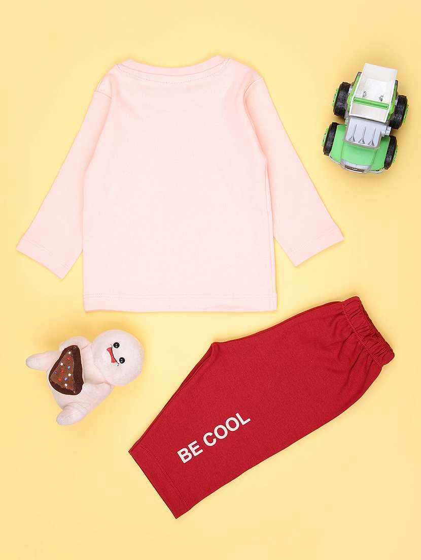 kids printed t-shirt and pajama co-ord set - 21982492 -  Standard Image - 1