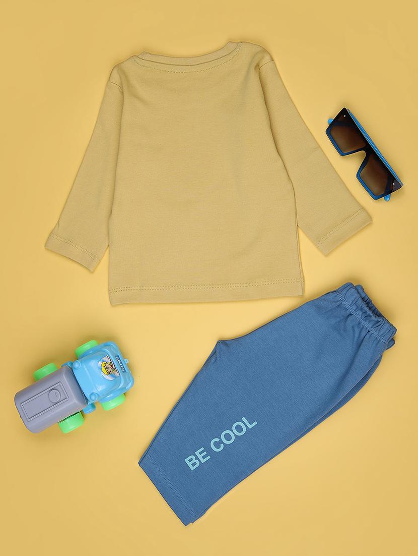 kids printed t-shirt and pajama co-ord set - 21982495 - Standard Image - 1