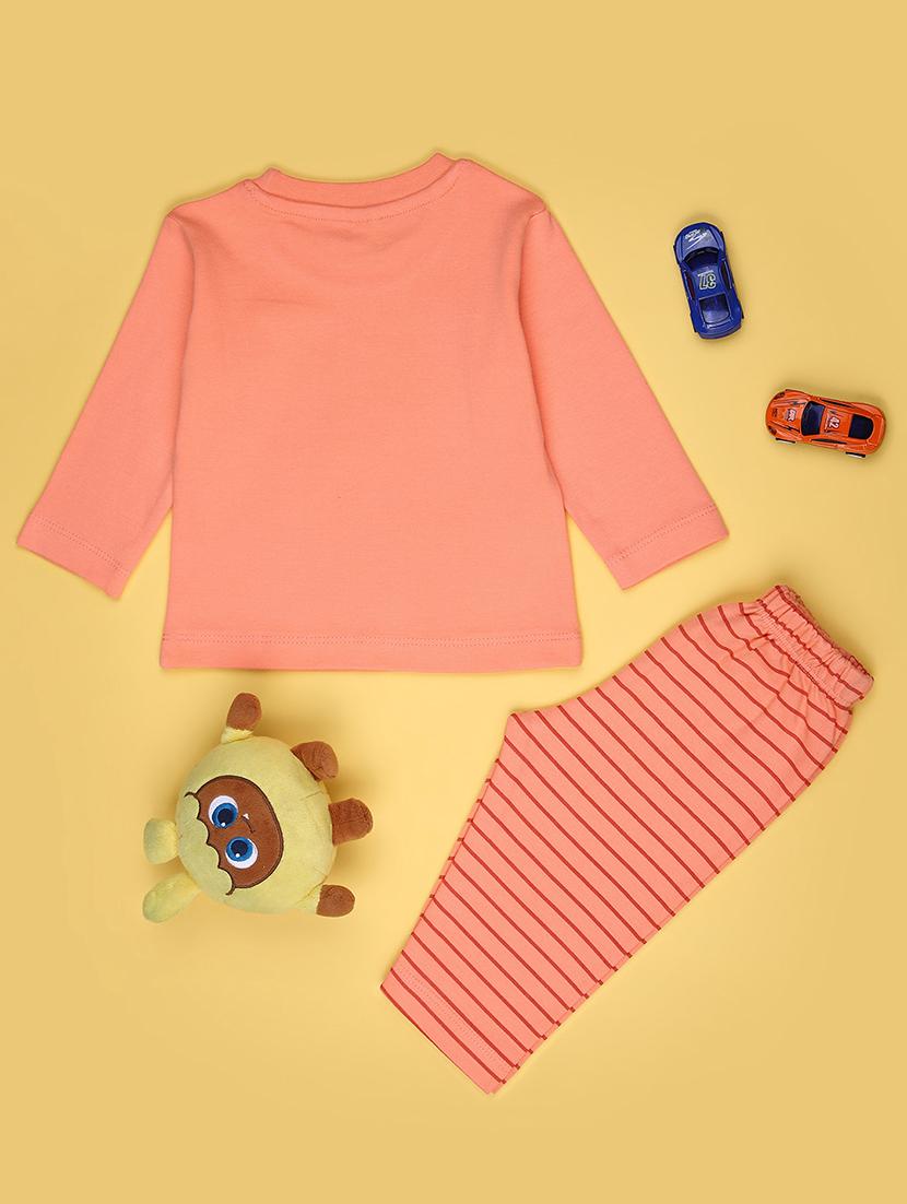 kids printed t-shirt and pajama co-ord set - 21982498 - Standard Image - 1