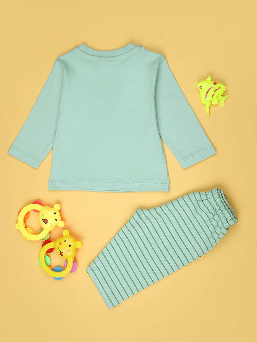 kids printed t-shirt and pajama co-ord set - 21982500 - Standard Image - 1