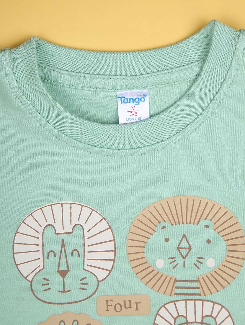 kids printed t-shirt and pajama co-ord set - 21982500 - Standard Image - 4