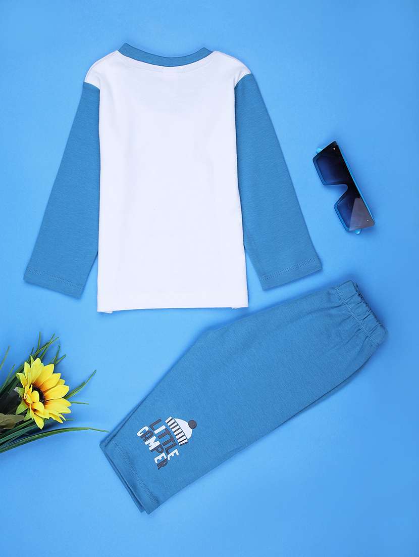 kids printed t-shirt and pajama co-ord set - 21982542 -  Standard Image - 1