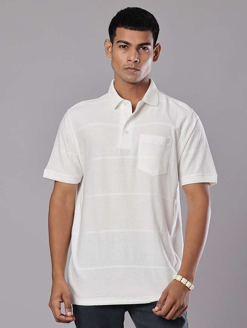 men self design short sleeve regular fit polo t-shirt - 21982553 - Standard Image - 1