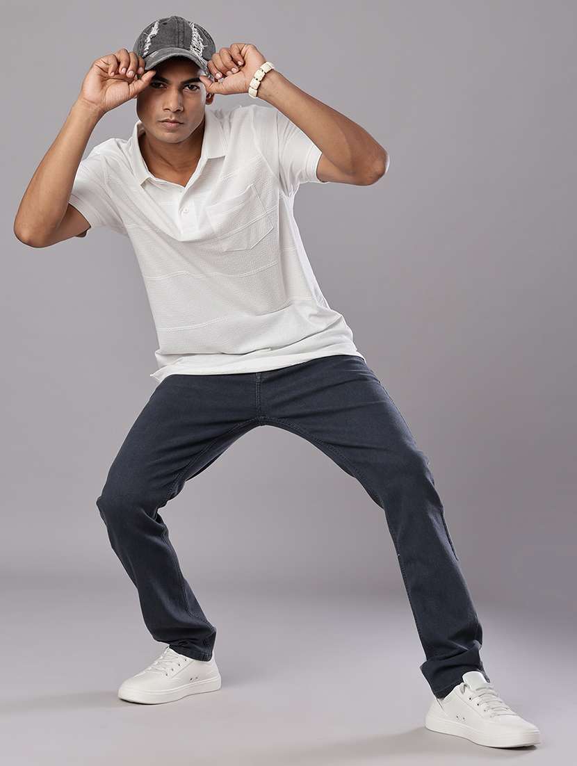 men self design short sleeve regular fit polo t-shirt - 21982553 - Standard Image - 4