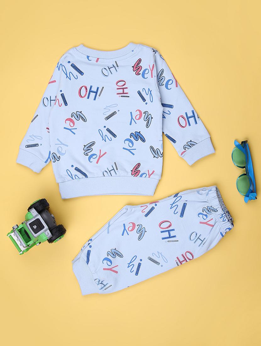 kids printed t-shirt and pajama co-ord set - 21982576 - Standard Image - 1
